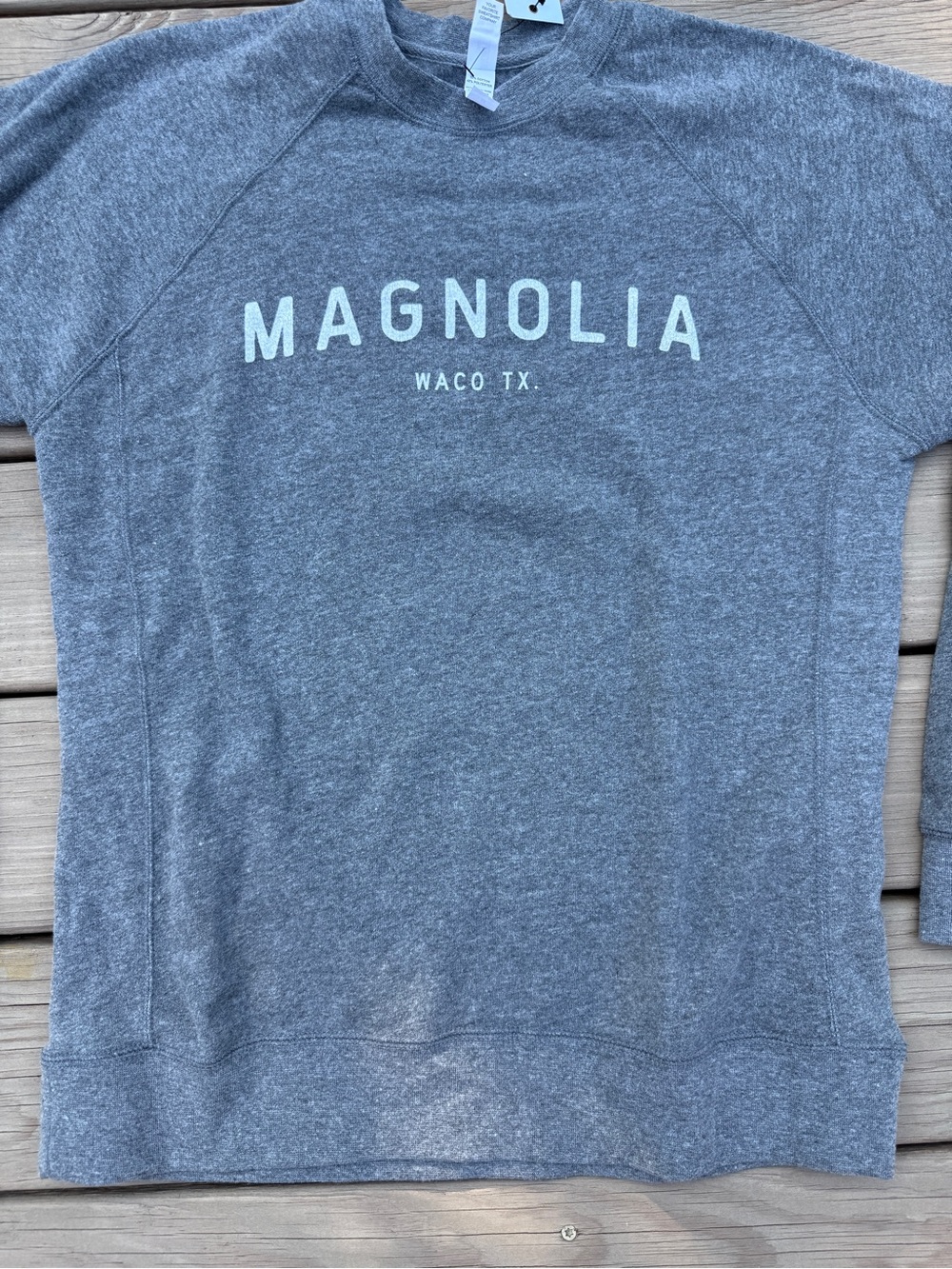 Magnolia Waco TX Gray Crewneck Sweatshirt - Picture 5 of 11